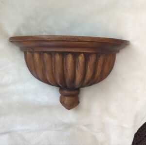1970's Hand Carved Georgian Regency Style English Oak Wall Bracket/Shelf
